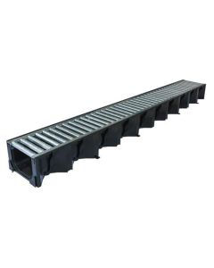 Hexdrain 1m Channel with Galvanised Grating