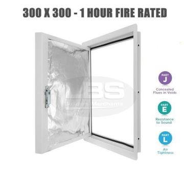 Metal Fire Rated Access Panel - Inspection Hatch 300 x 300