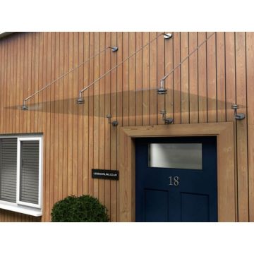 Mewslade Glass Door Canopy With Tie Rods