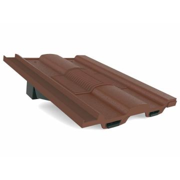 Castellated In-Line Tile Vent GTV-CS Brown