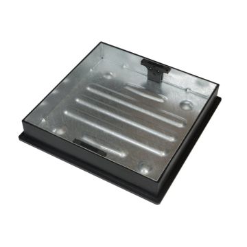 450 x 450 Deep Galvanised Manhole Cover and Frame Recessed Paving CD450SR 80MM