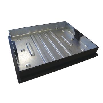  600 x 450 x 80 Recessed Manhole Cover & Frame Galvinised 10T GPW CD790R/80
