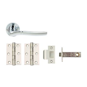 Mode Privacy Internal Dual Finish Door Handle Set With Hinges + Latch