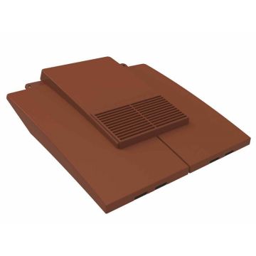 Plain In-Line Tile Vent GTV-PT Brown