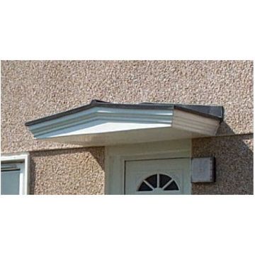 Ripon Lead Effect Roof Moulded GRP Front Door Canopy