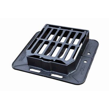 Watershed D400 Single Piece Captive Hinged Gully Grating 370 x 430 x 100 Left Hand Opening 