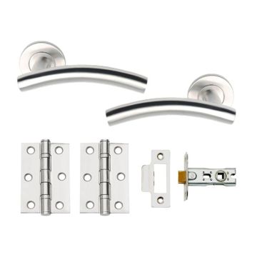 Choice Internal Dual Finish Door Handle Set With Hinges + Latch